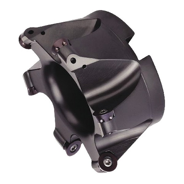 Widia Indexable Face Mill, M100 Series, High Speed Steel, 0.2362 in Depth of Cut - M100D200Z05S075RD12