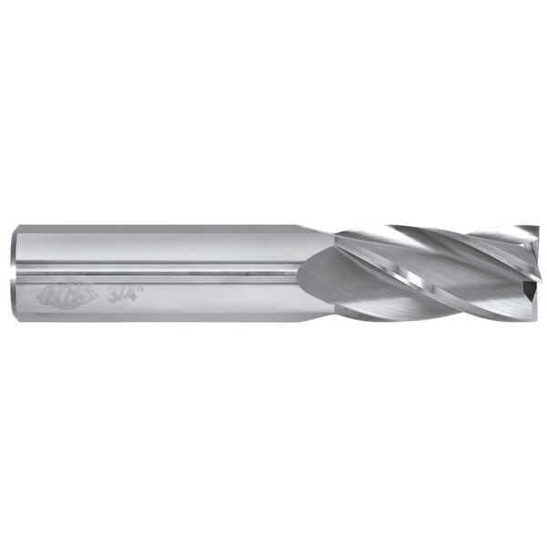 Cgs Tool 4Fl 30 Deg Sq End Mill 1/2"Dia 1-1/4"Loc 3"Oal - 140-5001