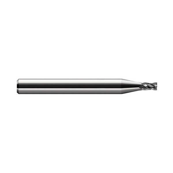 Harvey Tool 0.0720in Cutter DIA x 0.1080in Length of Cut Carbide Square End Mill, 4 Flutes - 14072
