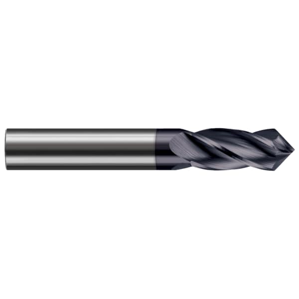 Harvey Tool Drill/End Mill - Helical Tip - 4 Flute, 0.1250" (1/8), Included Angle: 90 Degrees - 881108-C6