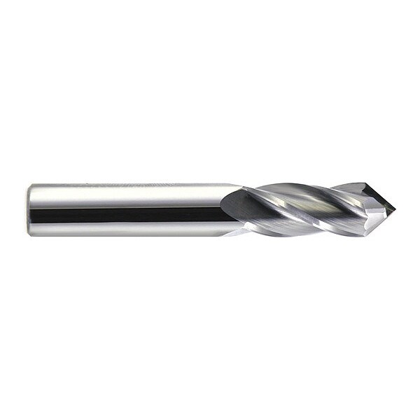 Melin Tool Co Drill Mill, Carbide, 82 deg., 1/4" x 3/4, Number of Flutes: 4 - CCMG-808-DP82