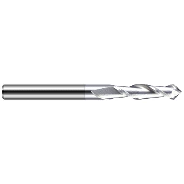 Harvey Tool Drill/End Mill - Helical Tip - 2 Flute, 0.0620" (1/16), Finish - Machining: ZrN - 859604-C8