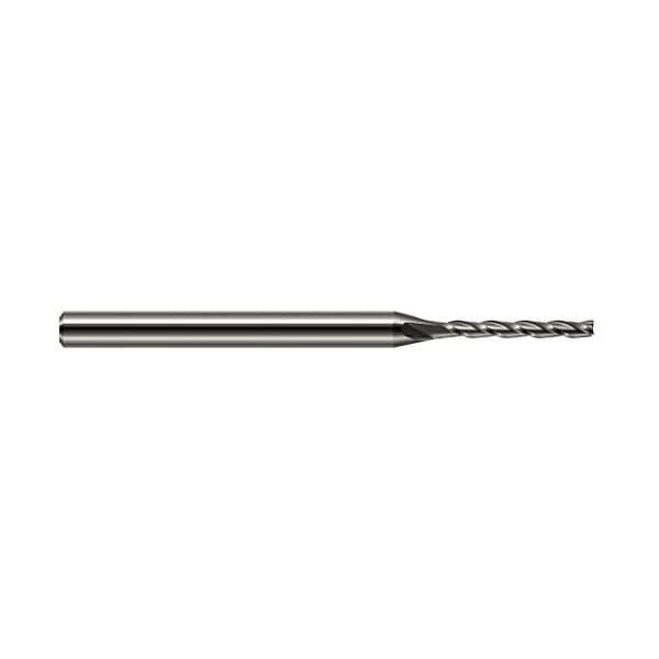Harvey Tool 0.1180 in. 3 mm Cutter dia x 0.8400 in. Length of Cut Carbide Square End Mill, 3 Flutes - 898005