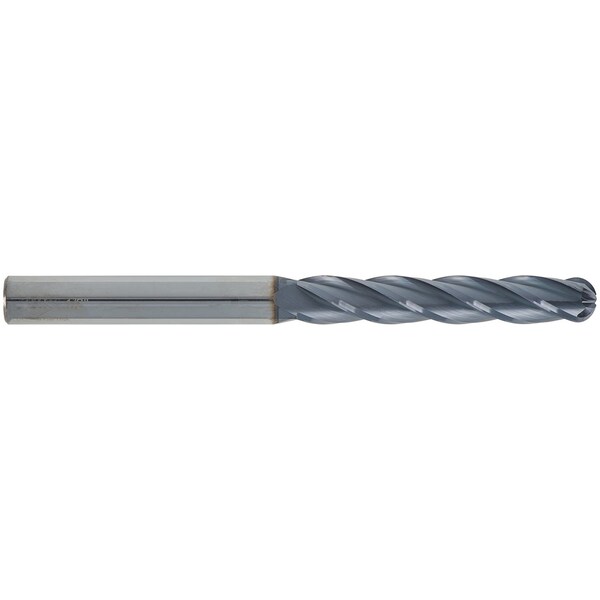 Cgs Tool 4 Flute Xl Length Ball End Mill 1"Dia 3"Loc 6"Oal W/Altin - 842-1000-ALTIN