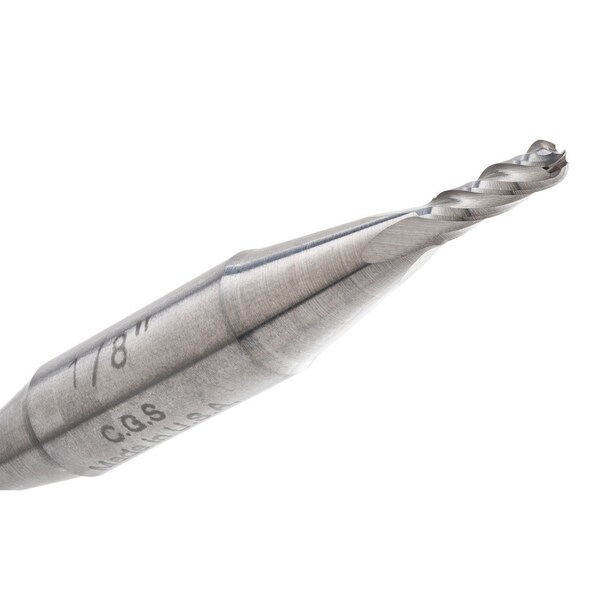 Cgs Tool 4 Flute Std Length Dem Ball Nose 3/16"Dia 1/2"Loc 3-1/2"Oal - 642-1875