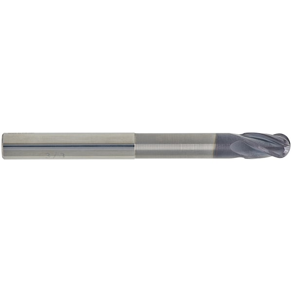 Cgs Tool 4Fl 30 Deg Profile Ball End W/ Reduced Neck 3/8"Dia 5/8"Loc W/ 1-5/8" Reach 6"Oal W/Altin - 8008-ALTIN