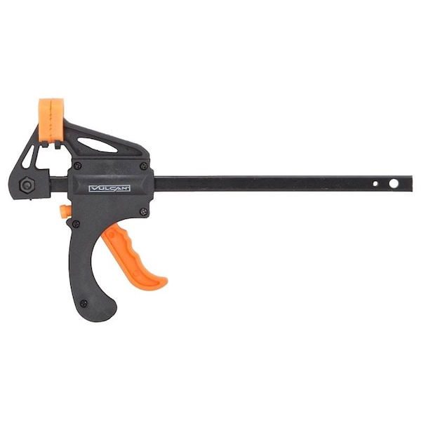 Vulcan Mini Bar Clamp, 4 in Max Opening Size, 1-1/2 in D Throat, Nylon Body - JL-QBC-104