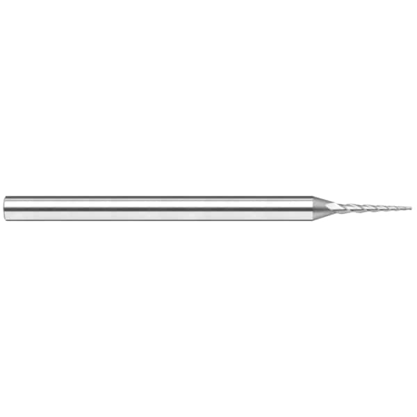 Harvey Tool Miniature End Mill - Tapered - Ball, 0.0600", Included Angle: 14 Degrees - 34460