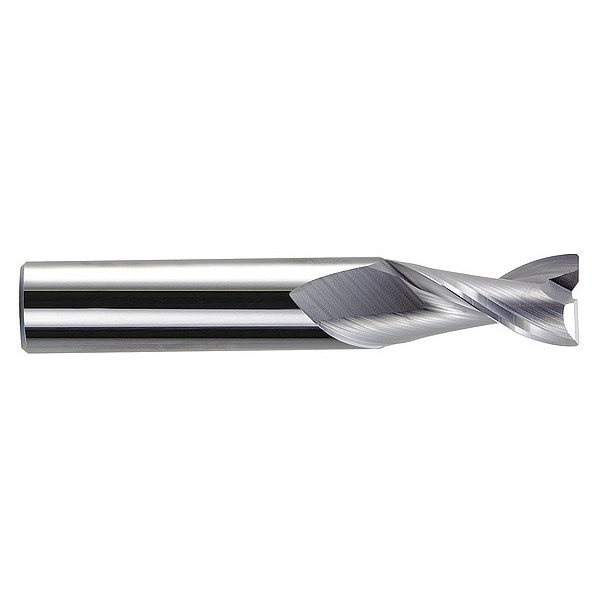 Melin Tool Co Carbide HP End Mill, 1/4" x 1-1/8", Finish: TiCN - ALMG-808-L-TICN