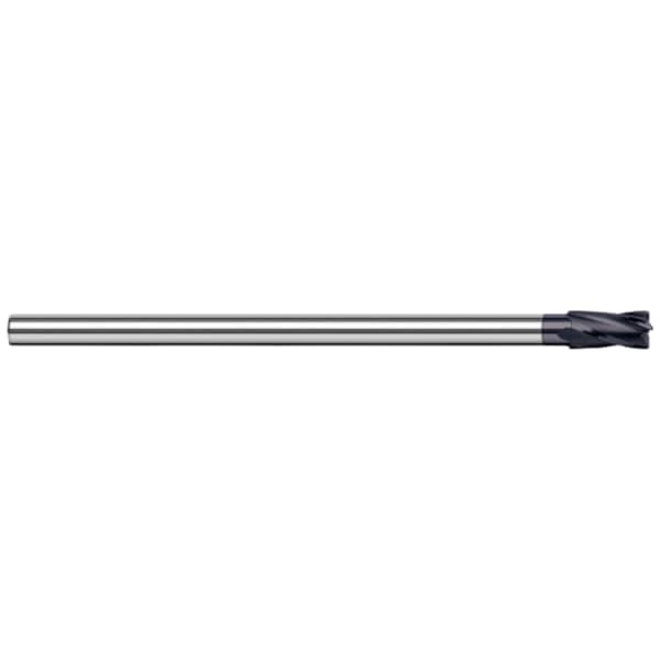 Harvey Tool End Mill - Corner Radius - Reduced Shank, 0.5000" (1/2), Overall Length: 6" - 17632-C3
