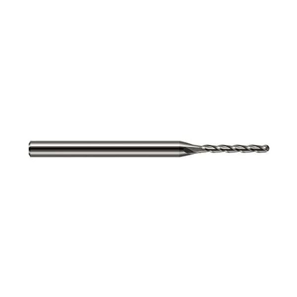 Harvey Tool 0.0620 in. 1/16 Cutter dia x 0.6250 in. 5/8 Length of Cut Carbide Ball End Mill, 4 Flutes - 751262