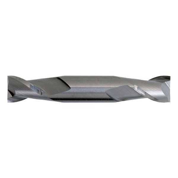 Cleveland 2-Flute Carbide Square Double-End GP End Mill Cleveland CEM-DE-2 Bright 1/8"x3/8"x3/8"x3" - C60172