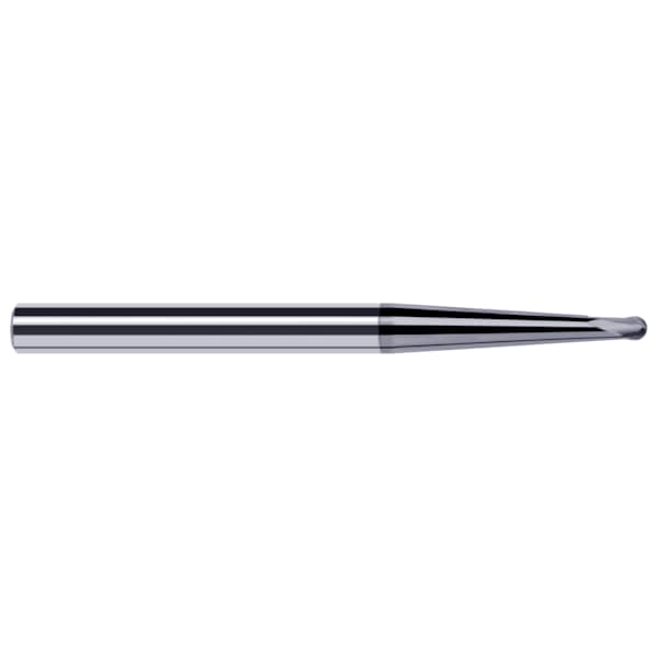 Harvey Tool High Helix End Mill for Medium Alloy Steels - Ball, 0.0470" (3/64), Length of Cut: 0.0380" - 36922-C6