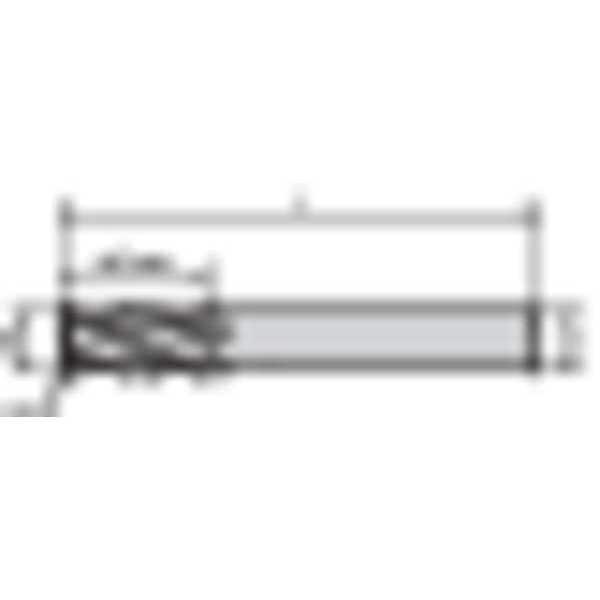Widia End Mill, 0.5000 in. Milling Dia., I4C - I4C0500T062S