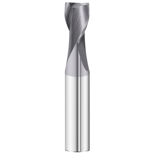 Fullerton Tool 2-Flute - 30° Helix - 3215 GP End Mills, TIALN, RH Spiral, Square, Stub, 1/16 - 32841