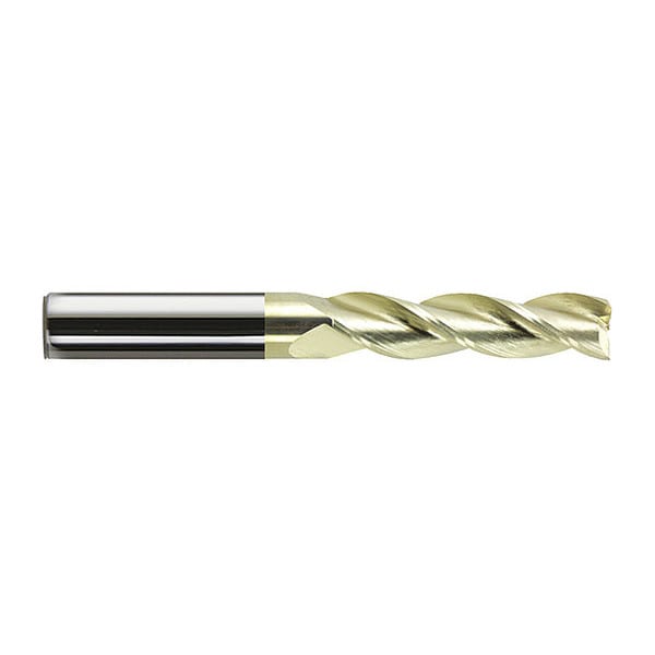 Melin Tool Co Carbide HP End Mill, 3/8" x 1-1/8", Number of Flutes: 3 - ELMG-1212-L-ZRN