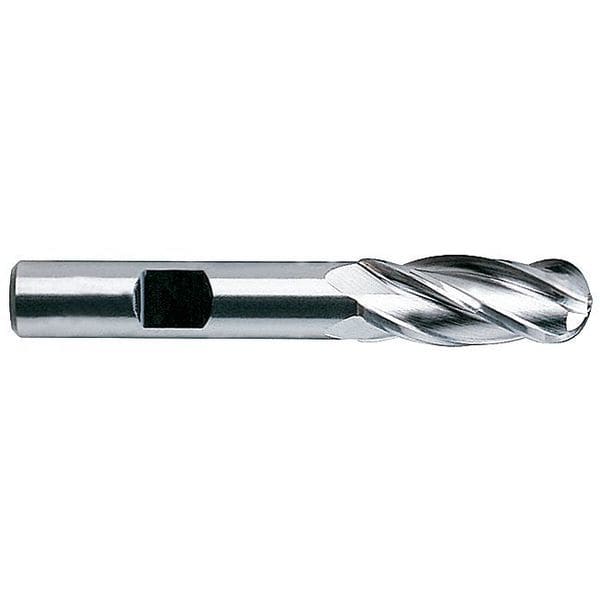 Yg-1 Tool Cobalt End Mill, Ball, 1/2, 1-1/4 Cut L - 43321
