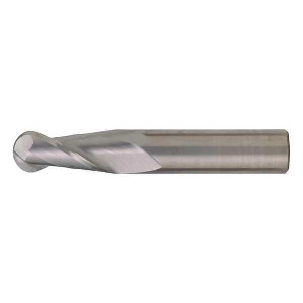 Cleveland 2-Flute Carbide Ball Nose SingleEnd GP End Mill Cleveland CEM-SE-2B Bright 13/64x1/4x5/8x2-1/2 - C60932