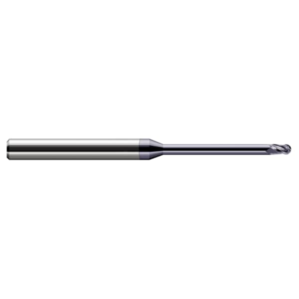 Harvey Tool Miniature End Mill - Ball - Long Reach, Stub Flute, 0.0930" (3/32) - 35693-C3