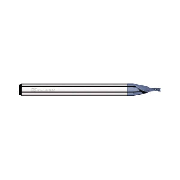 Kodiak Cutting Tools 0.040 2 Flute Carbide Endmill Micro Stub Length Square End ALTIN Coat - 5520889