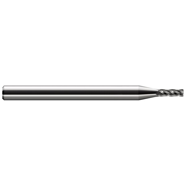 Harvey Tool Mini End Mill-Corner Radius-Long Flute .0780" (5/64)Cutter DIAx.0100" Radius x.3120" (5/16)L of Cut - 787393