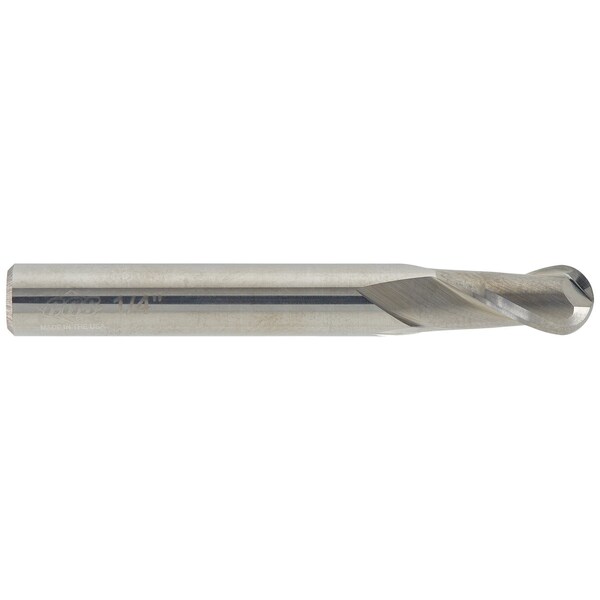 Cgs Tool 4Fl 30 Deg Ball End Mill 11/64"Dia 5/8"Loc 2"Oal - 142-1719