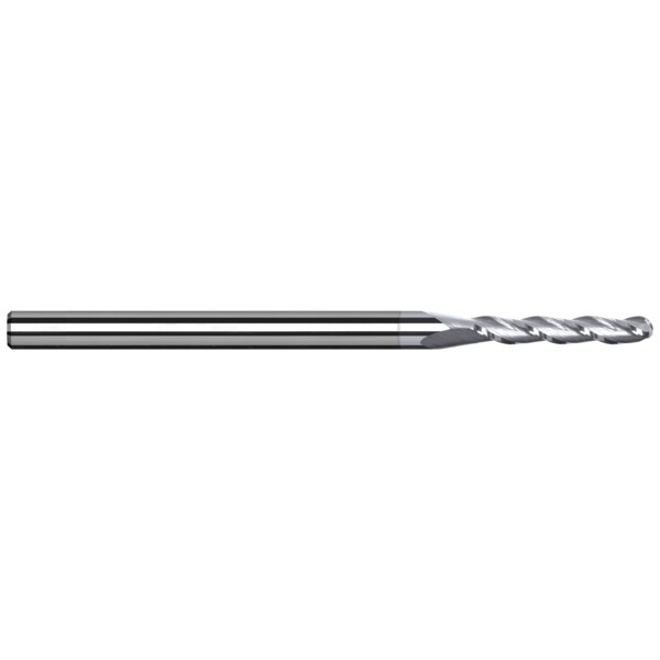 Harvey Tool End Mill for Aluminum Alloys - Ball, 0.1250" (1/8), Length of Cut: 5/8" - 850108-C8