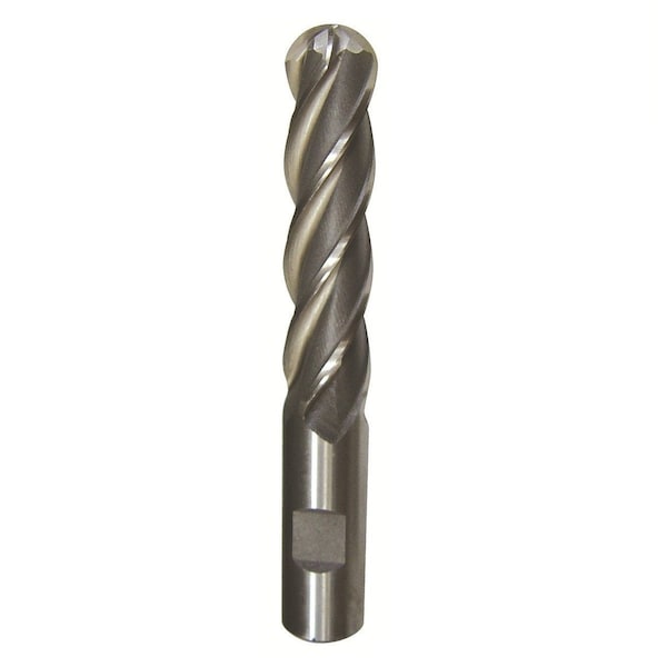 Drill America 1/2" X 1/2" HSS 4 Flute Single End Ball End Mill - DWCF1118