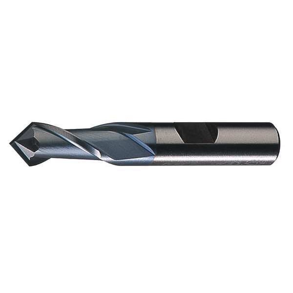 Cleveland 2-Flute HSS Single End 90-Point Drill Mill Cleveland HPDM-2-TC TiCN 1/2"x1/2"x1"x3" - C40523