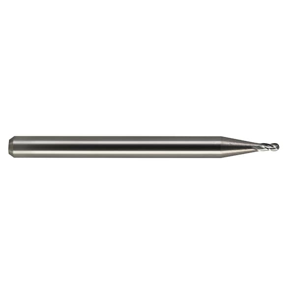 M.A. Ford Tuffcut Gp 4 Flute Ball Nose End Mill Stub, 3/64 - 16504680