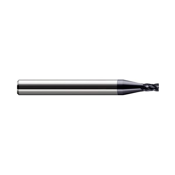 Harvey Tool 3.000 mm Cutter dia x 4.500 mm Length of Cut Carbide Metric Square End Mill, 4 Flutes, AlTiN Coated - 740757-C3