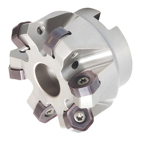 Widia Indexable Face Mill, M1200 Series, 3" Max Cut Dia, High Speed Steel, 3.50mm Depth of Cut - M1200D300Z05S100HN07