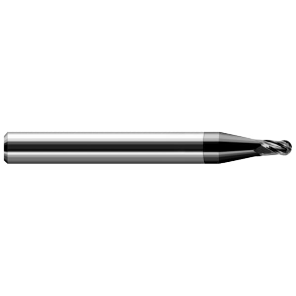Harvey Tool Miniature End Mill - Ball - Stub & Standard, 0.0930" (3/32) - 24693-C4