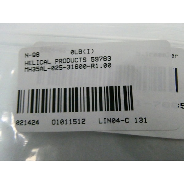 Helical Products 16MM END MILL - 59783 MH35AL-025-31600-R1.00
