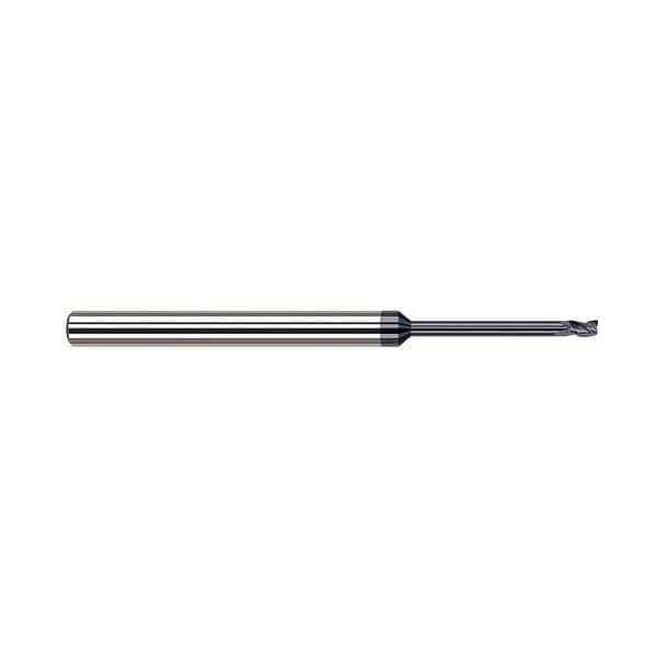 Harvey Tool 1/32 Cutter dia. x 0.0460 in. x 0.3430 in. 11/32 Reach Carbide Square End Mill, 3 Flutes - 850231-C3