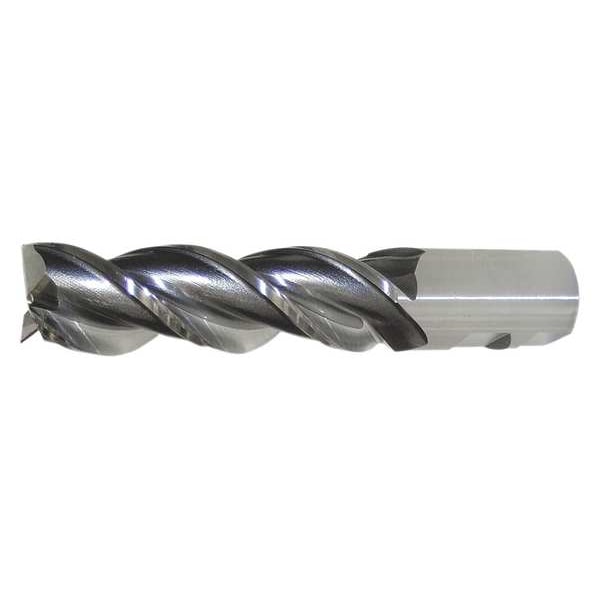 Cleveland 3-Flute PM+ HSS-E Square CC Single High-Helix End Mill Cleveland PM-539R Bright 1/2x1/2x1-1/4x3-1/4 - C40076