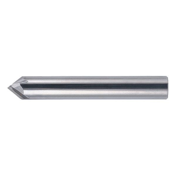 Cleveland 4-Flute Carbide Single End 82 Degree Chamfer Tool Cleveland CEM-CH-4R Bright 1/2" x 1/2" x 3" - C66226