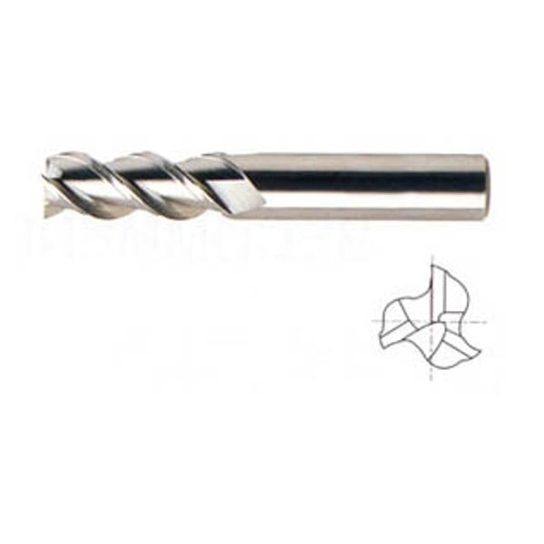 Yg-1 Tool 3 Flute Regular Length 45 Deg Helix Ticn-Coated Carbide - 34565TC