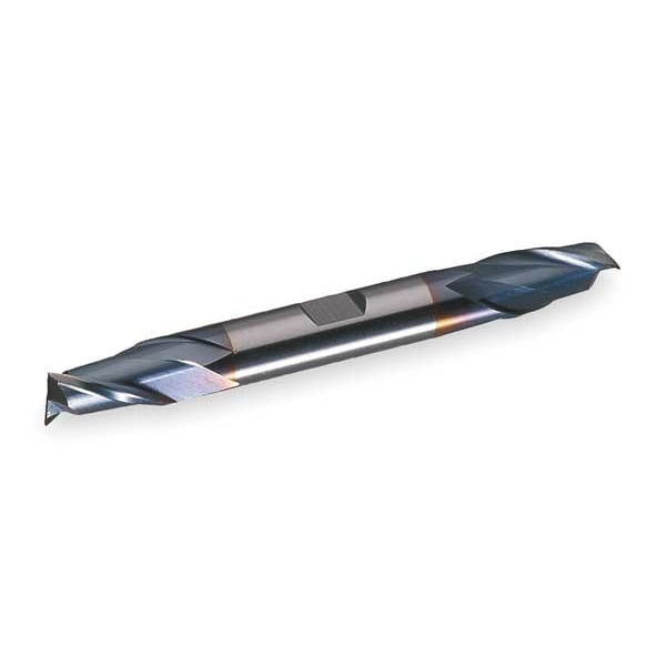 Cleveland 2-Flute Cobalt 8% Square Double End CenterCut Finisher CTD HDC-2-TC TiCN 1/8x3/8x3/8x3-1/16 - C32880