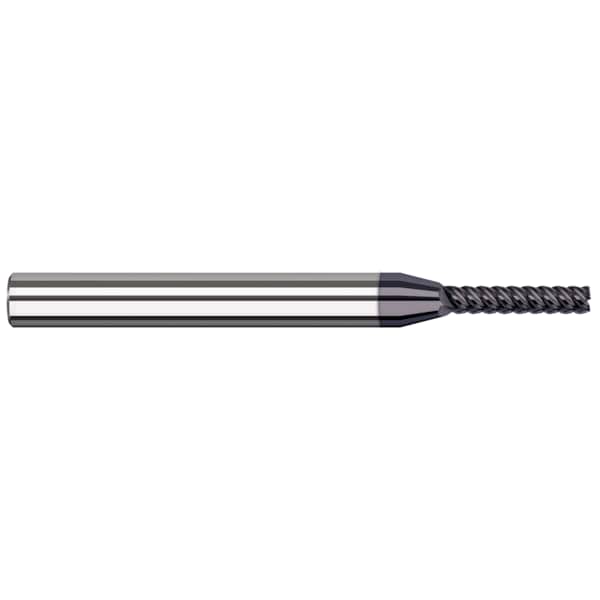 Harvey Tool End Mill for Exotic Alloys - Corner Radius, 0.0620" (1/16), Shank Dia.: 1/8" - 874662-C6