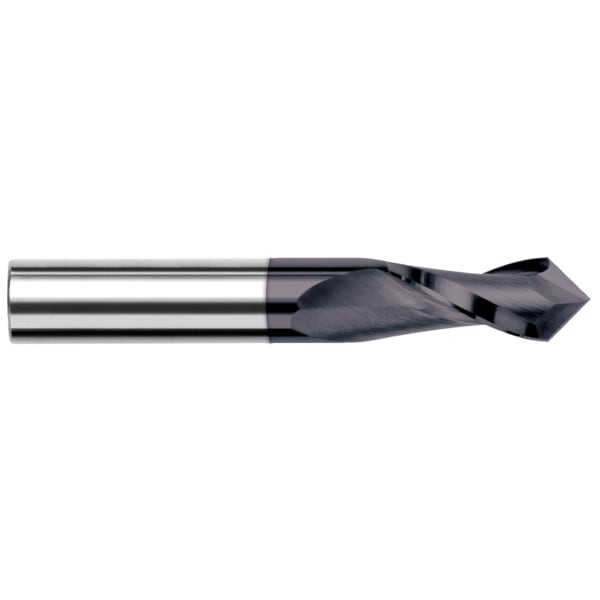 Harvey Tool Drill/End Mill - Drill Style - 2 Flute, 0.5000" (1/2), Overall Length: 3" - 46532-C3