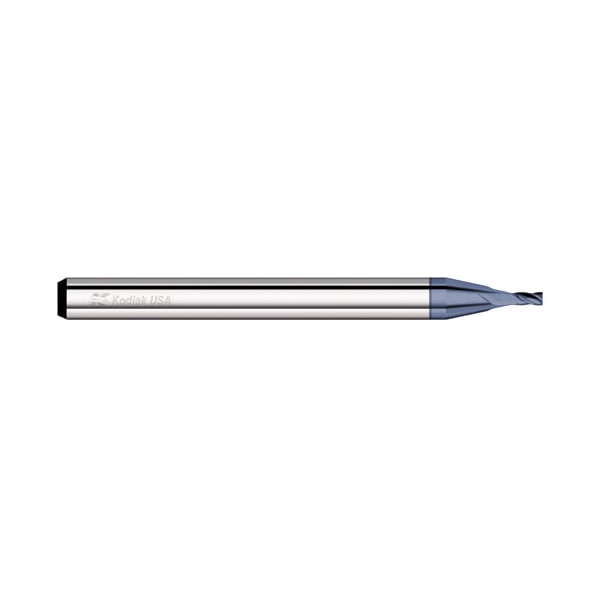 Kodiak Cutting Tools 0.100 Carbide Endmill 4 Flute Micro Stub Length Square End ALTIN Coat - 5522143