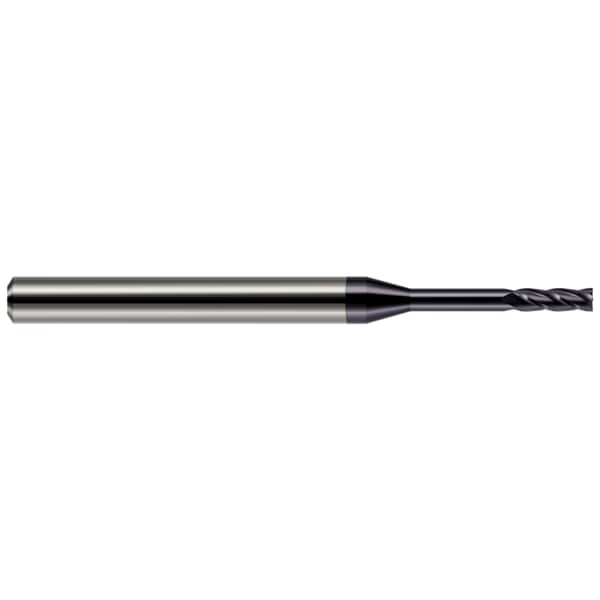 Harvey Tool Miniature End Mill - 4 Flute - Square, 0.1250" (1/8), Neck Length: 5/8" - 972308-C3