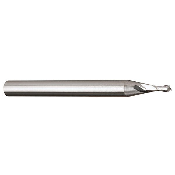 Micro 100 Carbide End Mill, 0.5 mm, Cut 1.5 mm, 2 FLT - RMEM-005-2