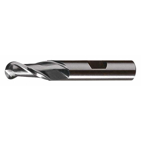 Cleveland 2-Flute Cobalt 8% Ball Nose Single End CenterCut Finisher CTD HGC-2B Bright 7/8x7/8x1-7/8x4-1/8 - C32736