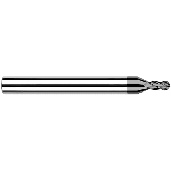 Harvey Tool End Mill - CVD Diamond - Ball 0.1562" (5/32) Cutter DIA x 0.2350" Length of Cut - 914510