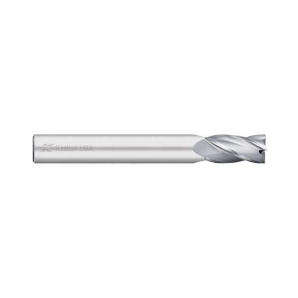 Kodiak Cutting Tools 1/2 Carbide Endmill 4 Flute Single End Long Length - 5436541