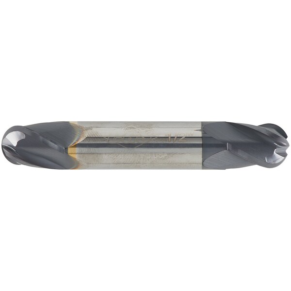 Cgs Tool 4 Flute Dem Ball End Stub Length 5/8"Dia 5/8"Shank 3/4"Loc 4"Oal W/Altin Coating - 442-6250-ALTIN