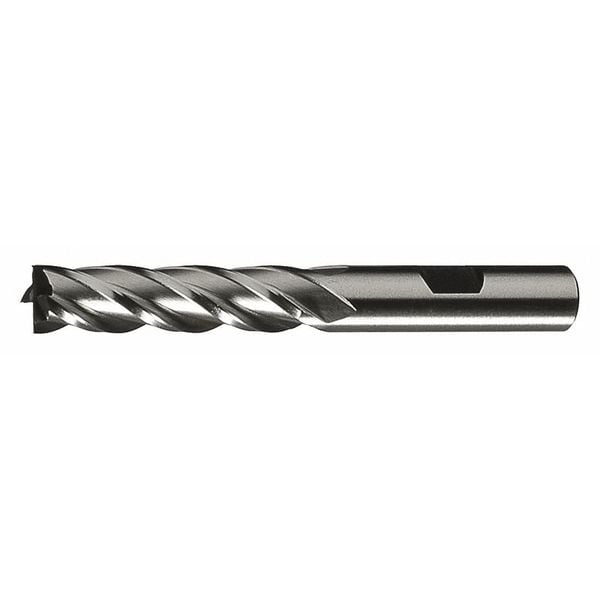 Cleveland 4-Flute HSS Center Cutting Square Single End MIll Cleveland HG-4C Bright 1x1x3x5-1/2 - C75025