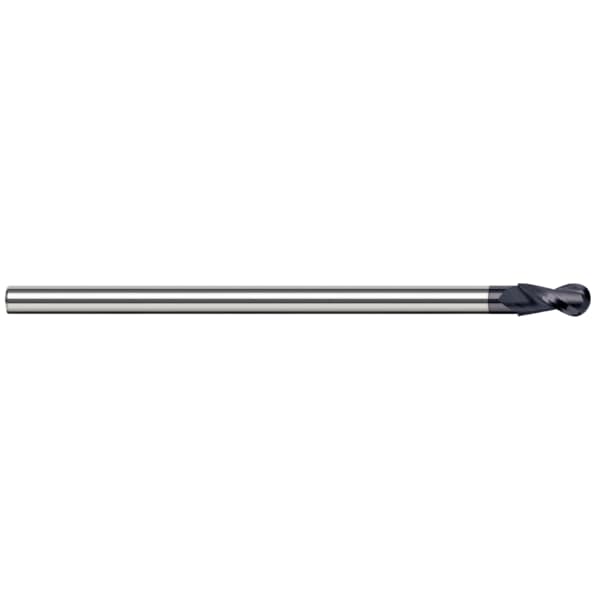 Harvey Tool End Mill - Ball - Reduced Shank, 0.6250" (5/8), Overall Length: 6" - 24740-C3
